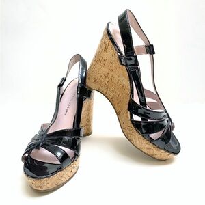 Marc By Marc Jacobs Black Wedge Sandals